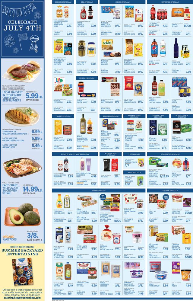 Kings Food Markets Ad from 06/25/2021