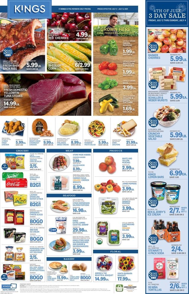 Kings Food Markets Ad from 07/02/2021