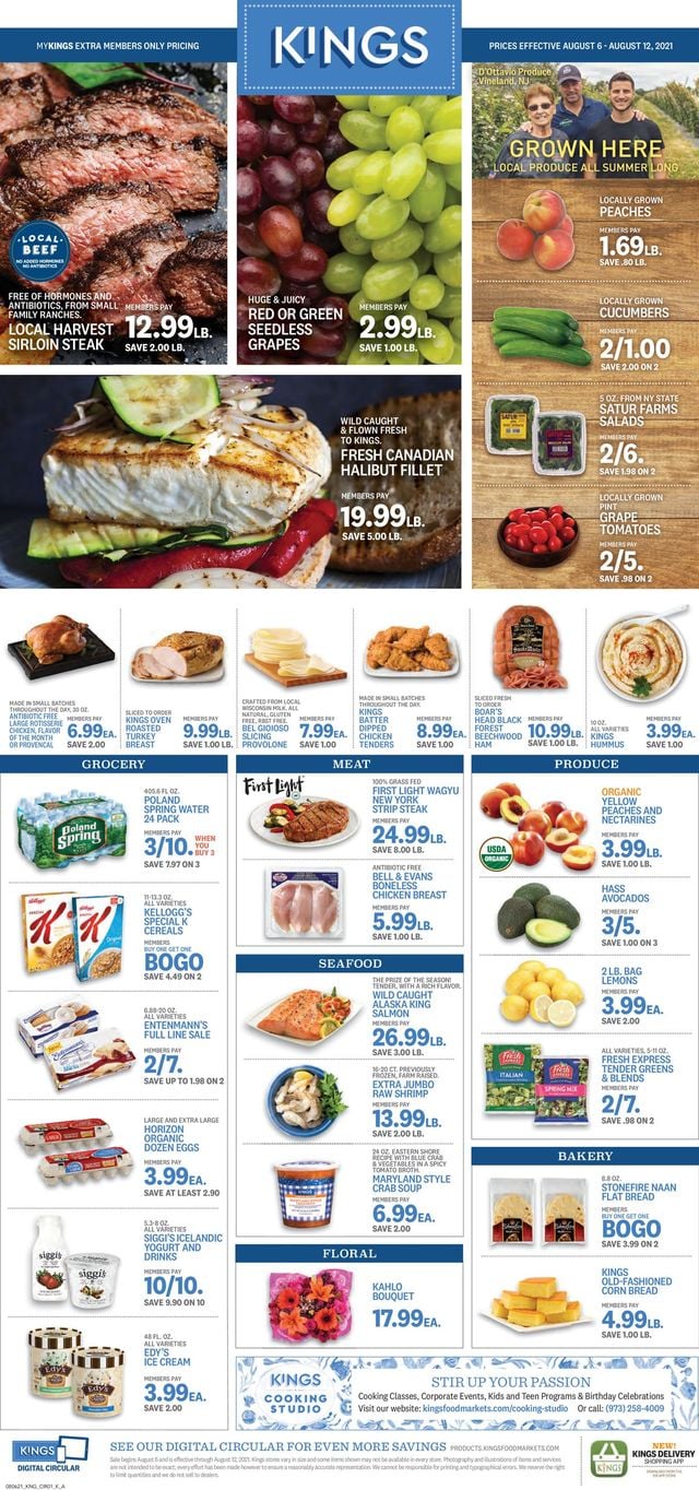 Kings Food Markets Ad from 08/06/2021