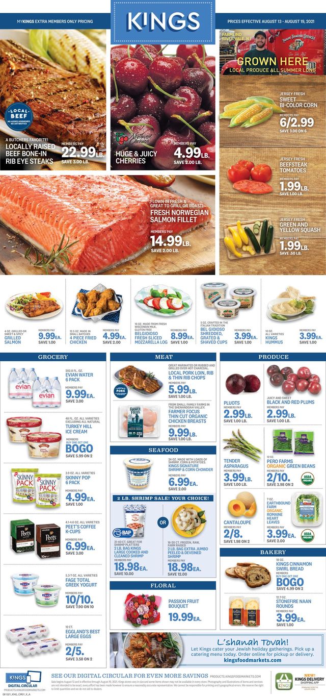 Kings Food Markets Ad from 08/13/2021
