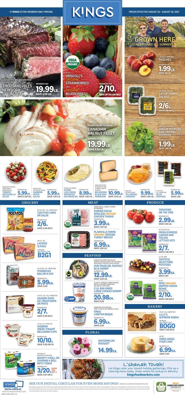 Kings Food Markets Ad from 08/20/2021