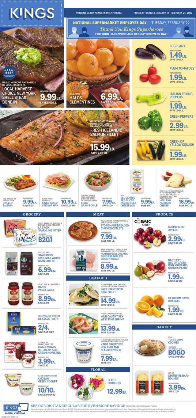 Kings Food Markets Ad from 02/18/2022