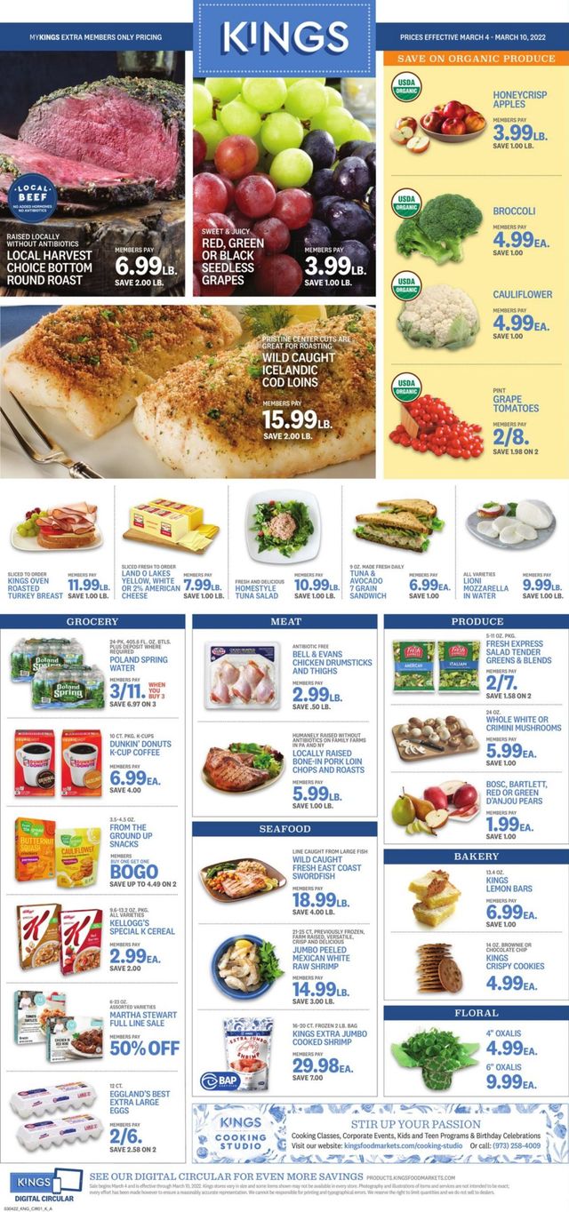 Kings Food Markets Ad from 03/04/2022