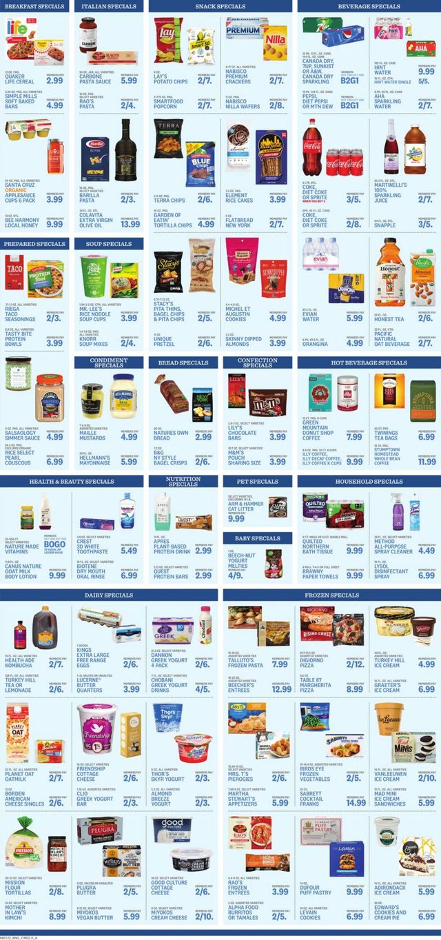 Kings Food Markets Ad from 04/01/2022