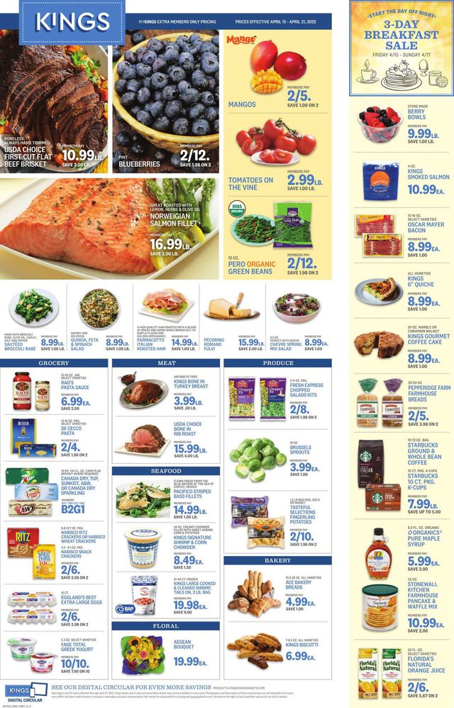 Kings Food Markets Ad from 04/15/2022