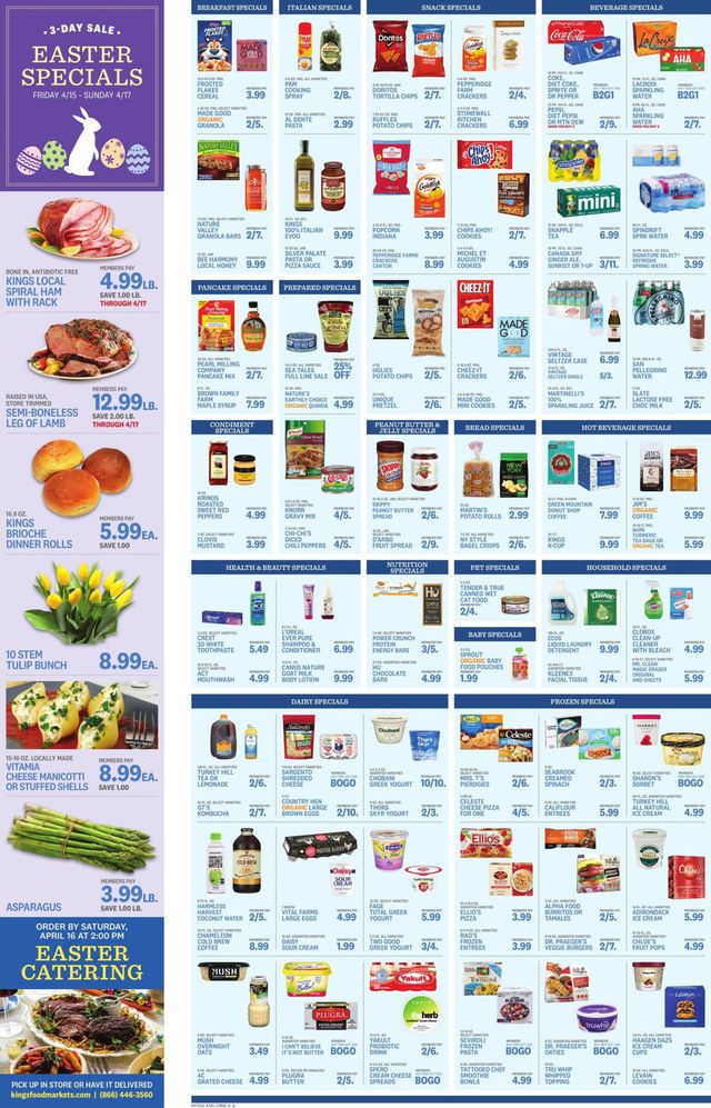 Kings Food Markets Ad from 04/15/2022