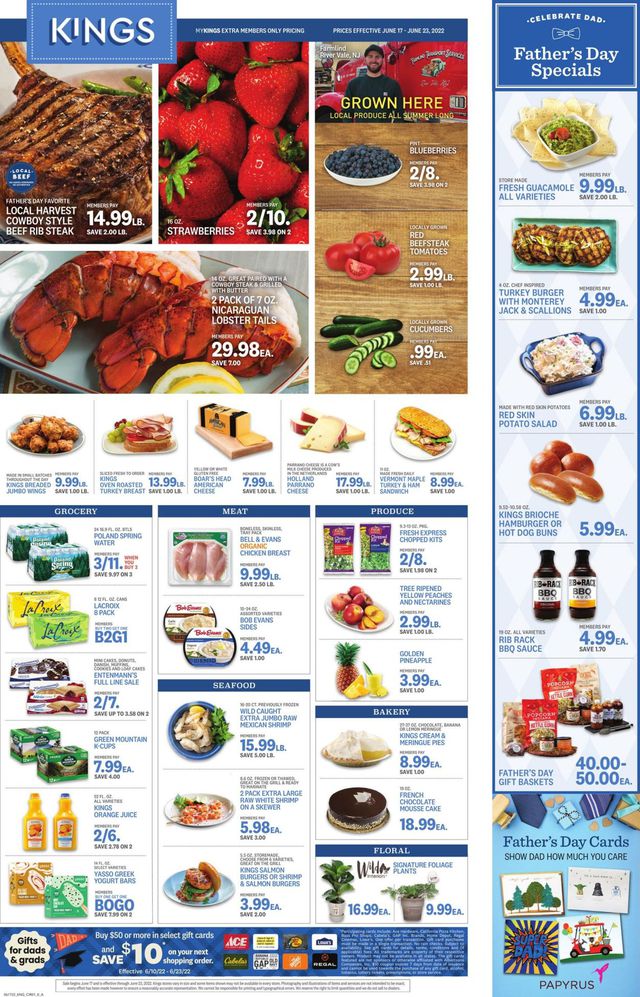 Kings Food Markets Ad from 06/17/2022