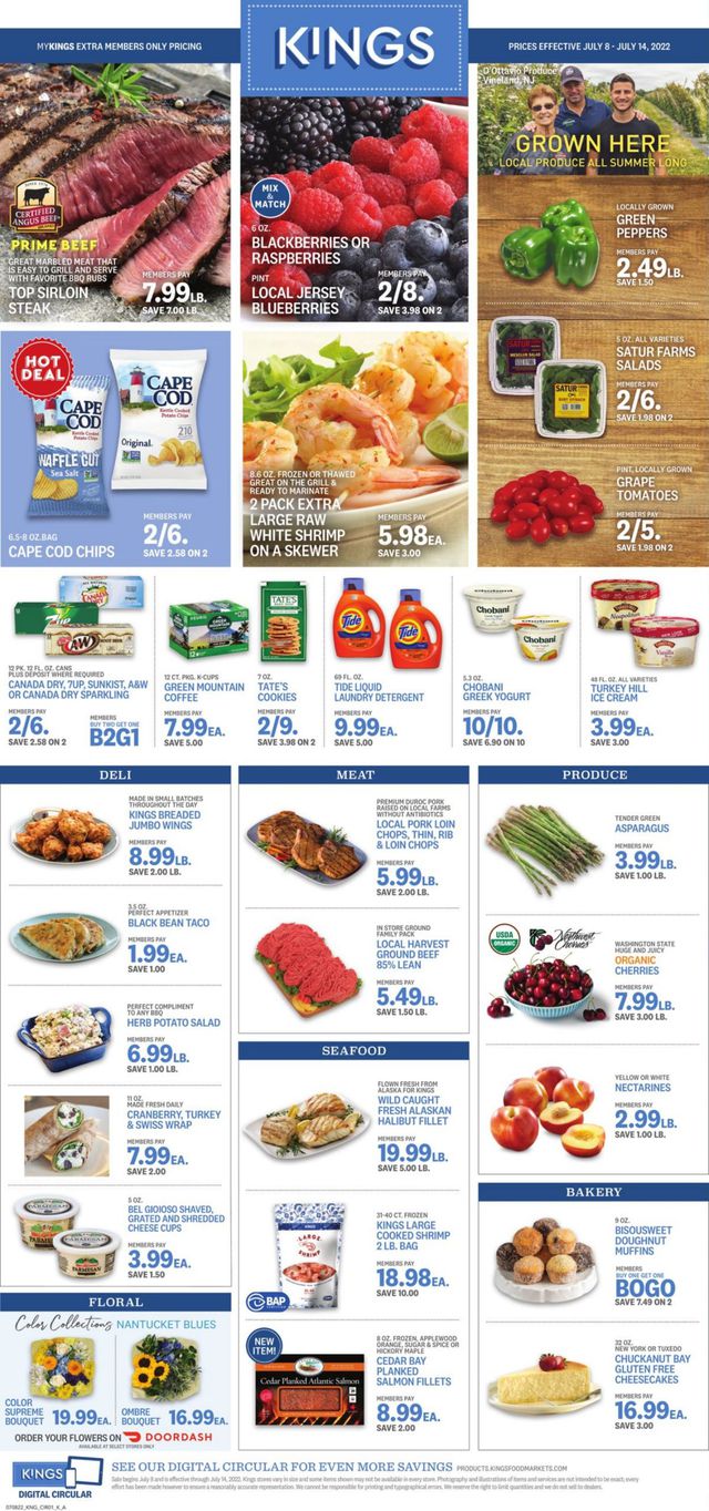 Kings Food Markets Ad from 07/08/2022