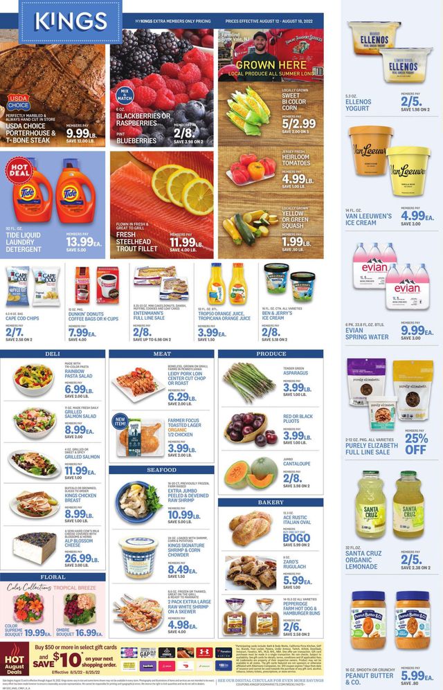 Kings Food Markets Ad from 08/12/2022