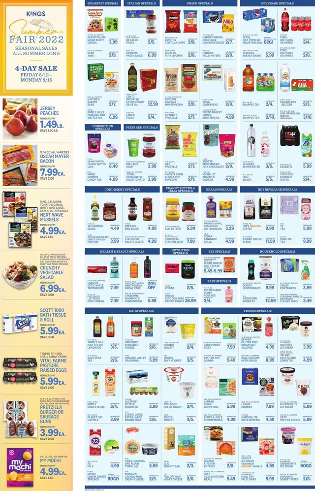 Kings Food Markets Ad from 08/12/2022