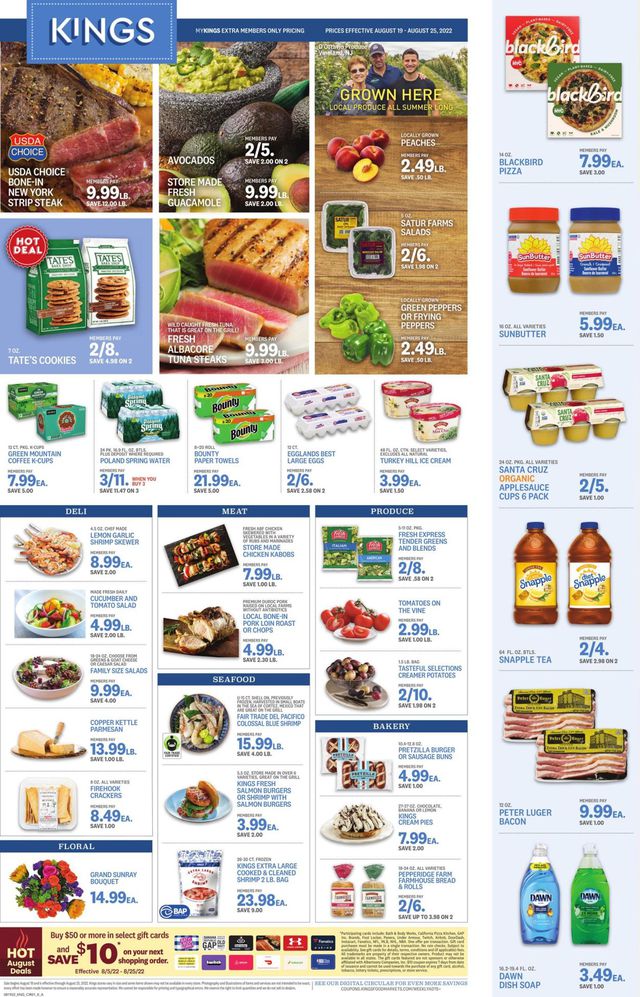 Kings Food Markets Ad from 08/19/2022