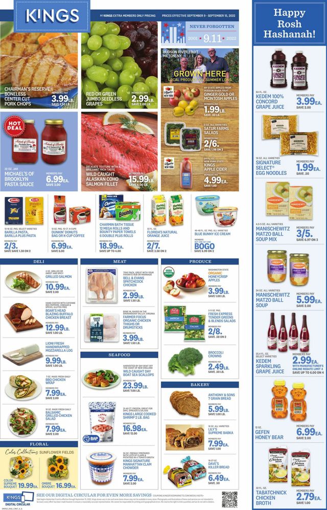 Kings Food Markets Ad from 09/09/2022