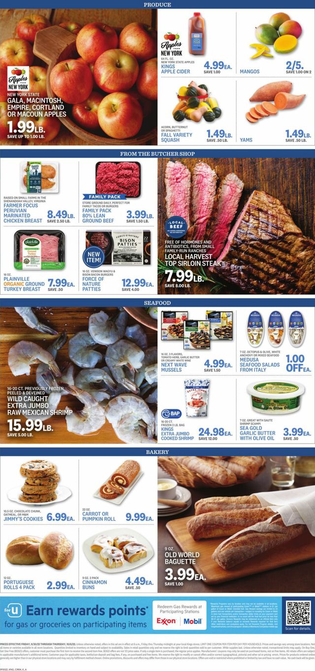 Kings Food Markets Ad from 09/30/2022
