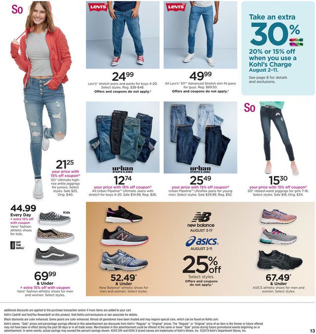 Kohl's Ad from 08/02/2019