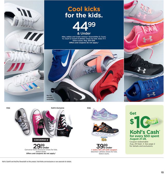 Kohl's Ad from 08/21/2019