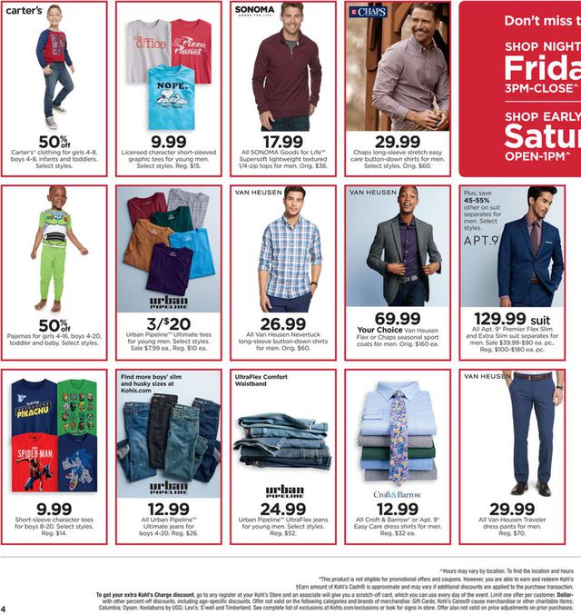 Kohl's Ad from 09/12/2019