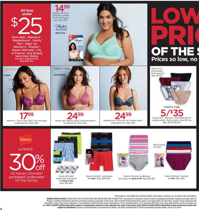 Kohl's Ad from 09/27/2019