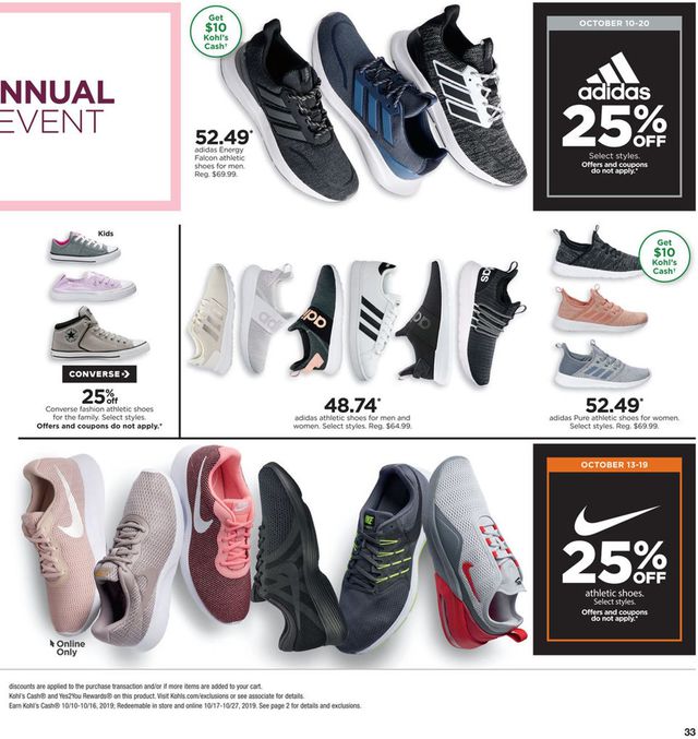 Kohl's Ad from 10/13/2019