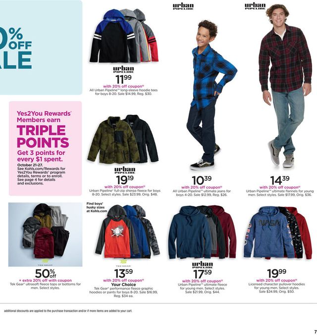Kohl's Ad from 10/24/2019