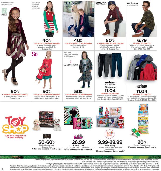 Kohl's Ad from 11/25/2019