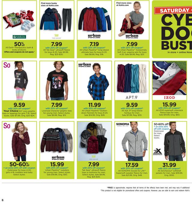 Kohl's Ad from 11/30/2019