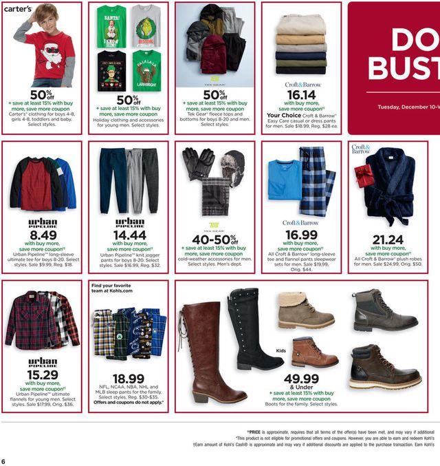 Kohl's Ad from 12/10/2019