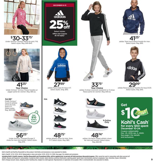 Kohl's Ad from 12/15/2019