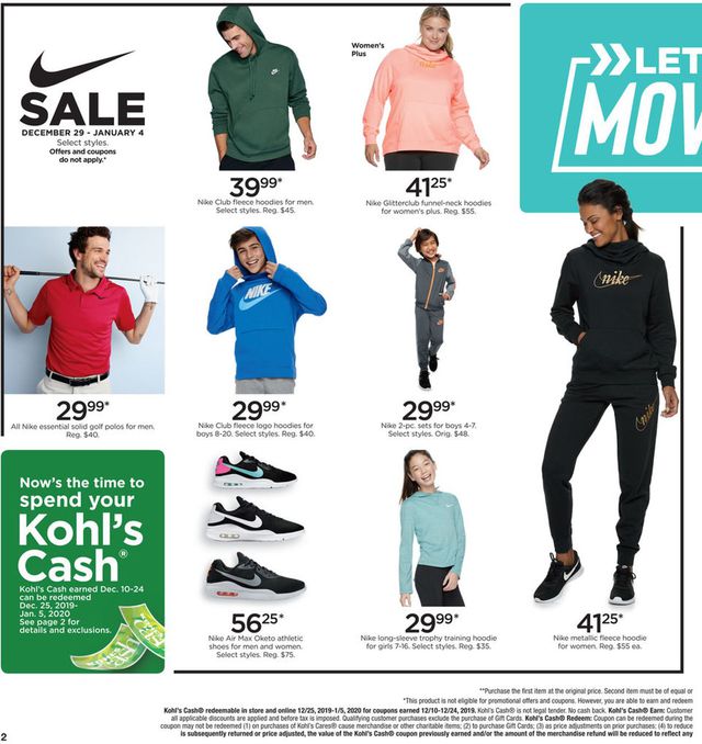 Kohl's Ad from 01/03/2020