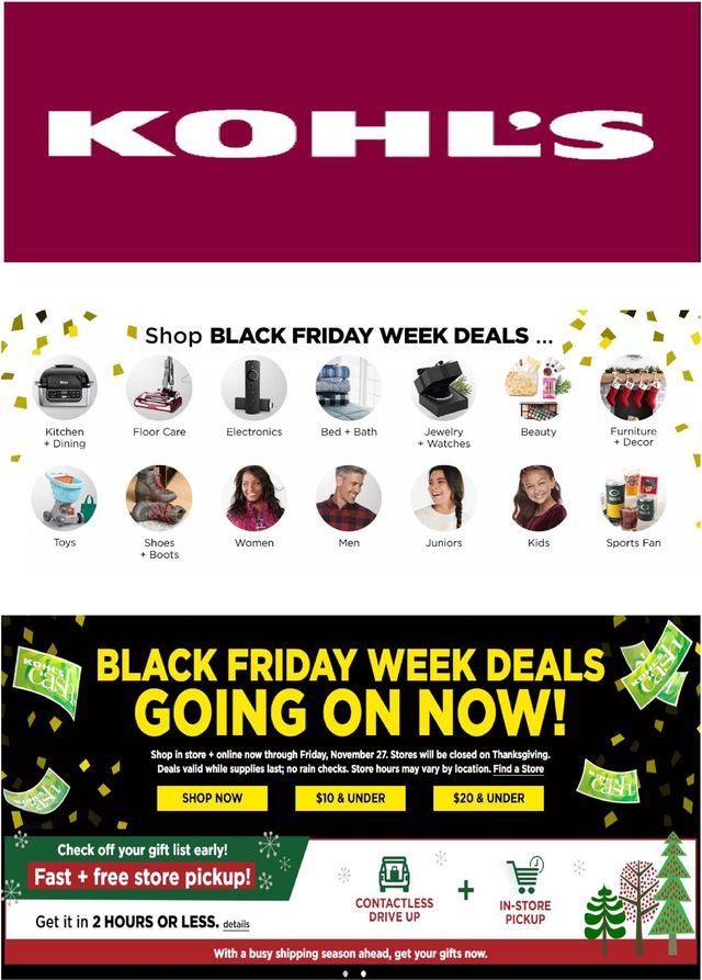 Kohl's Ad from 11/25/2020