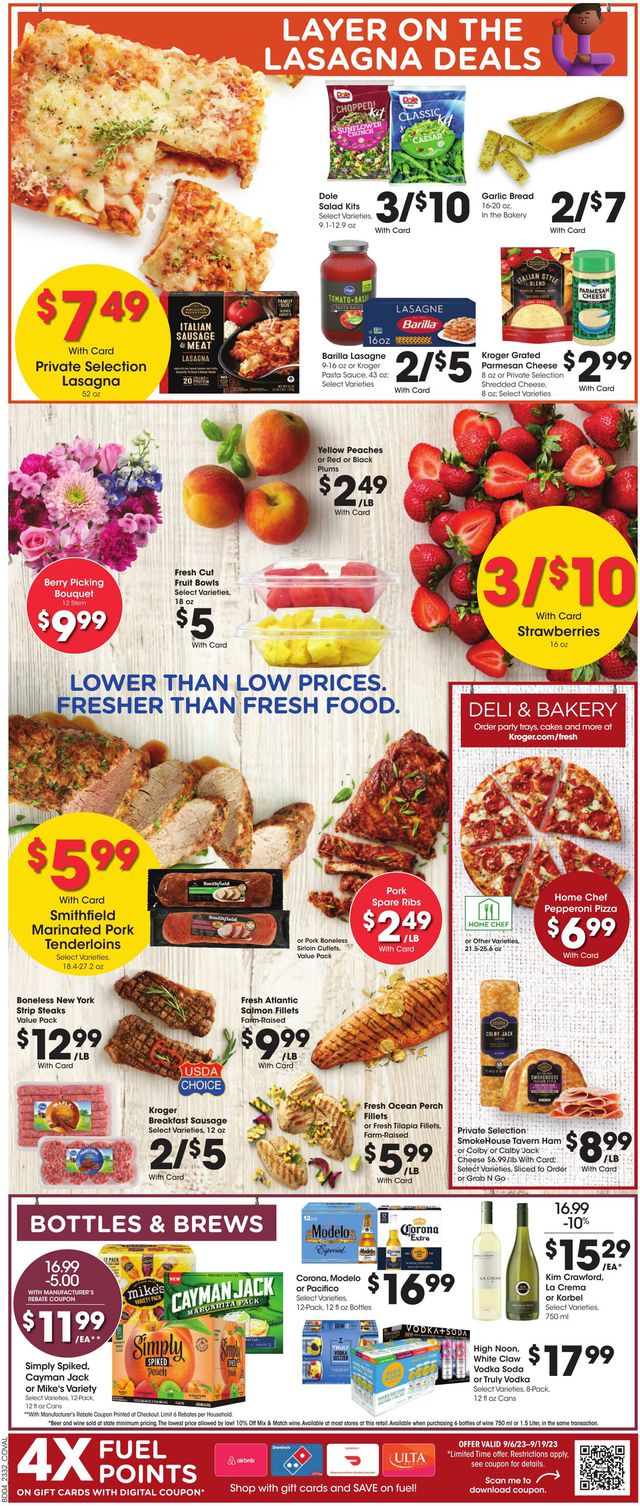 Kroger Ad from 09/06/2023