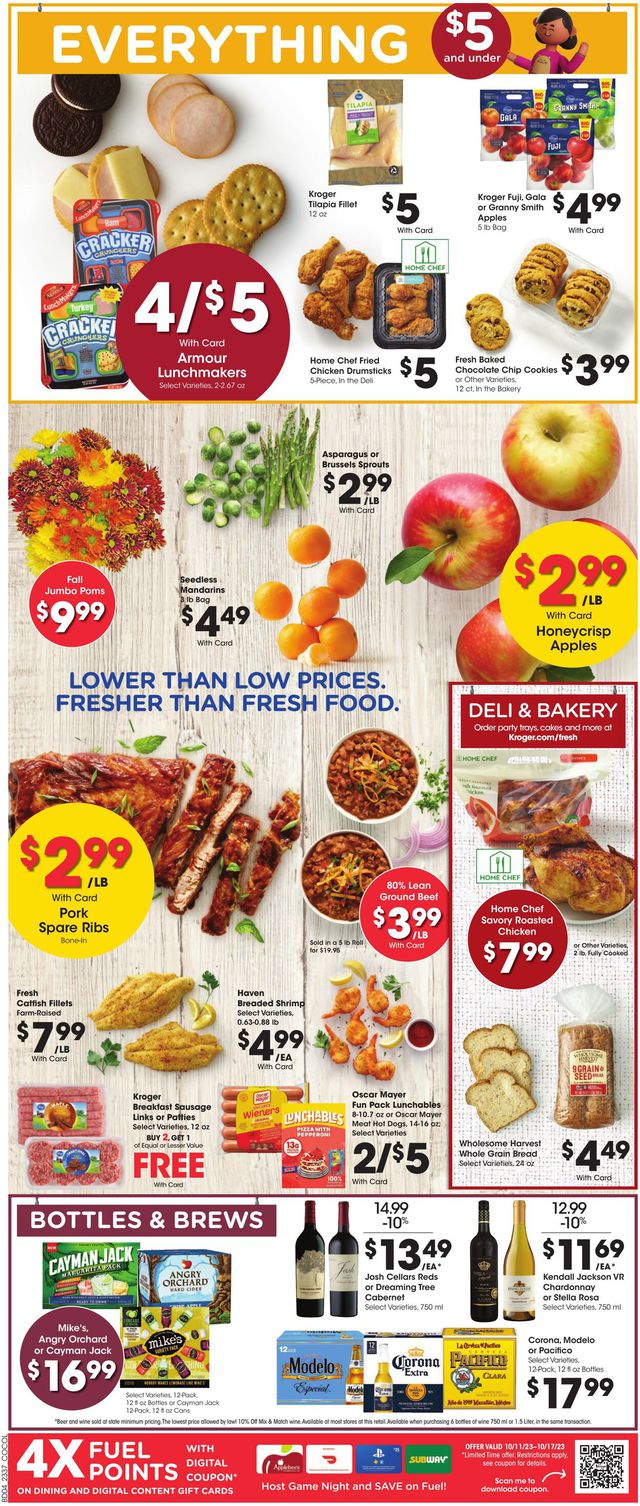 Kroger Ad from 10/11/2023