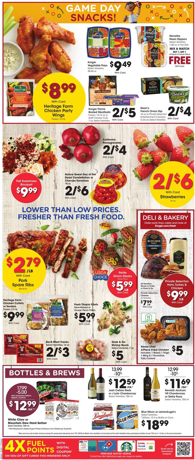 Kroger Ad from 10/25/2023