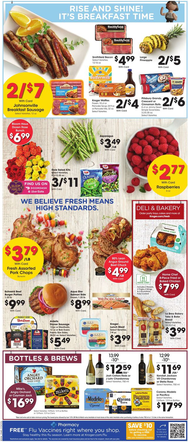 Kroger Ad from 11/01/2023