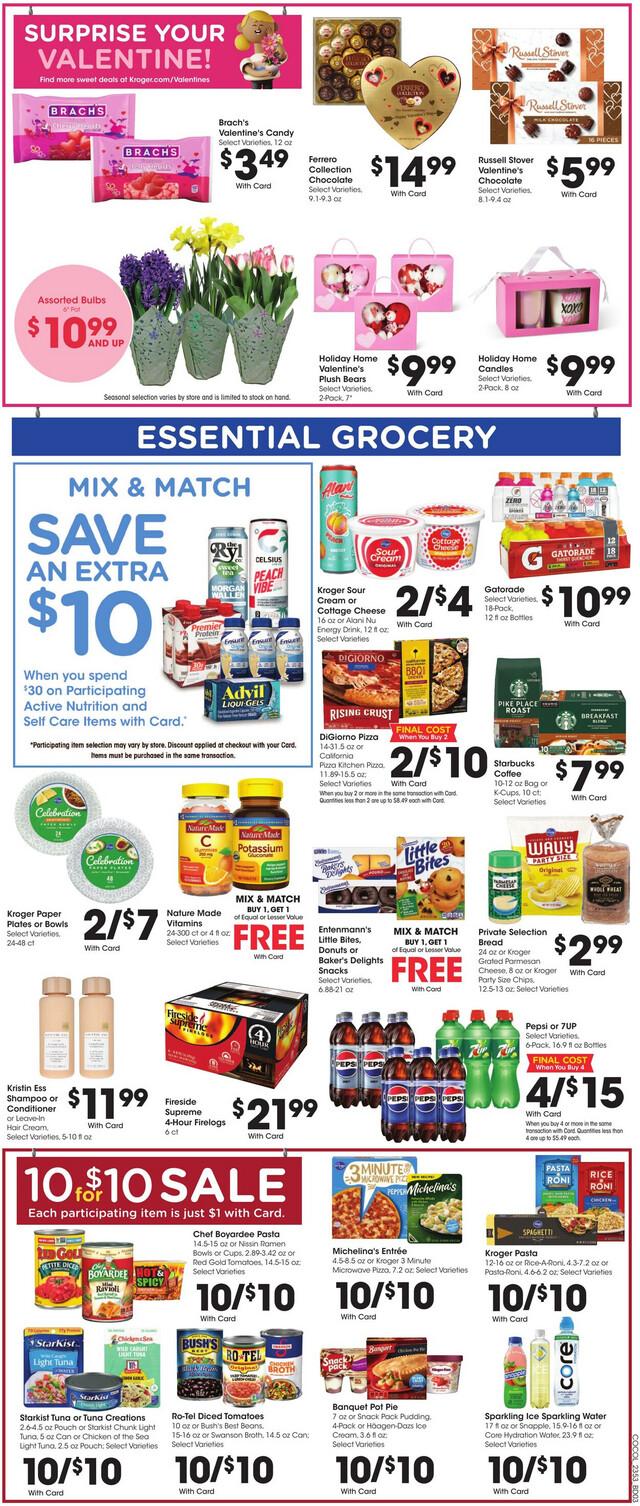 Kroger Ad from 01/31/2024