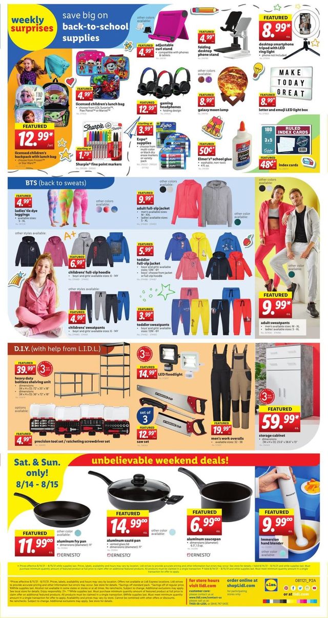 Lidl Ad from 08/11/2021