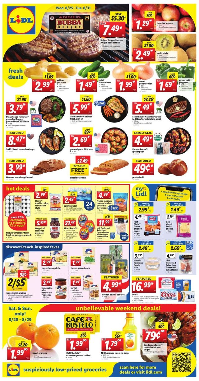 Lidl Ad from 08/25/2021