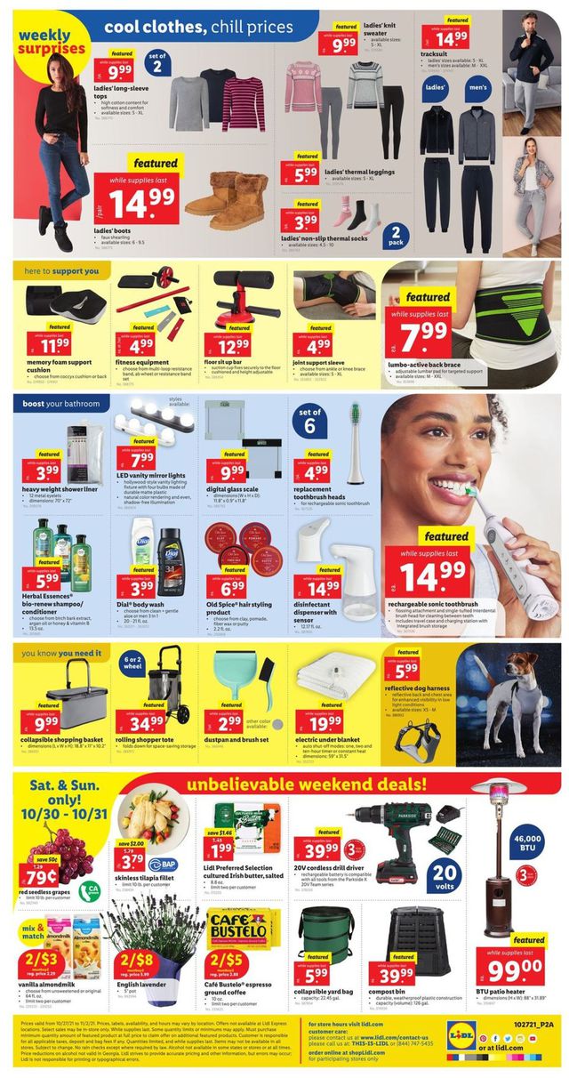 Lidl Ad from 10/27/2021