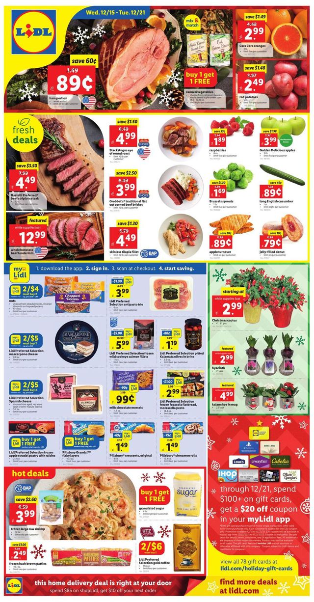 Lidl Ad from 12/15/2021