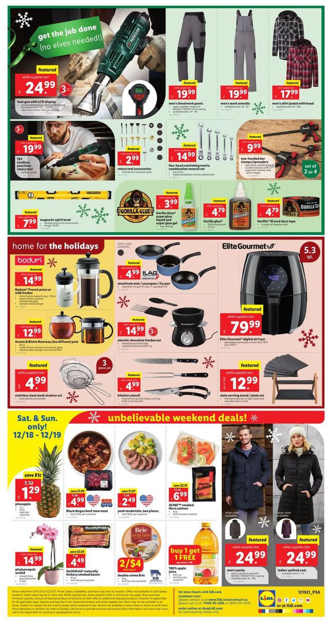 Lidl Ad from 12/15/2021