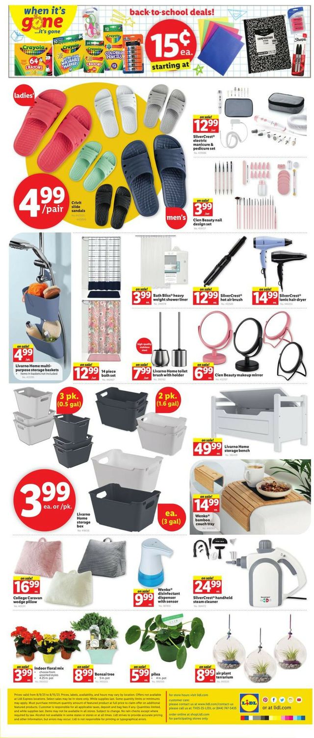 Lidl Ad from 08/09/2023