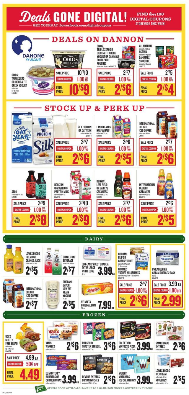 Lowes Foods Ad from 05/01/2019