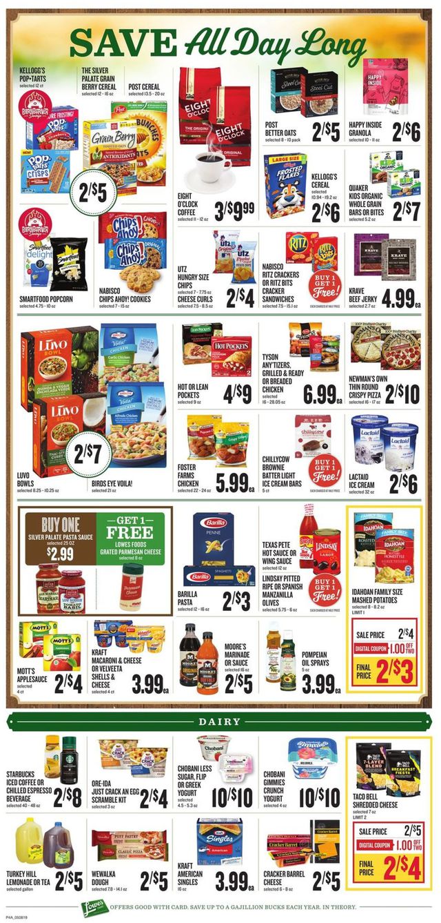 Lowes Foods Ad from 05/08/2019