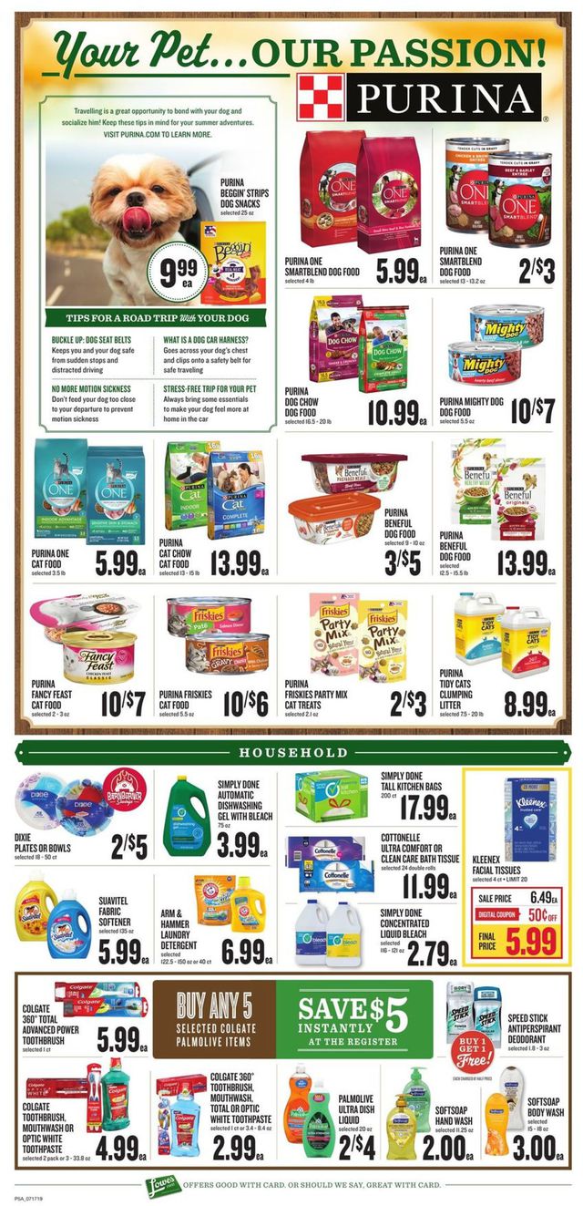 Lowes Foods Ad from 07/19/2019