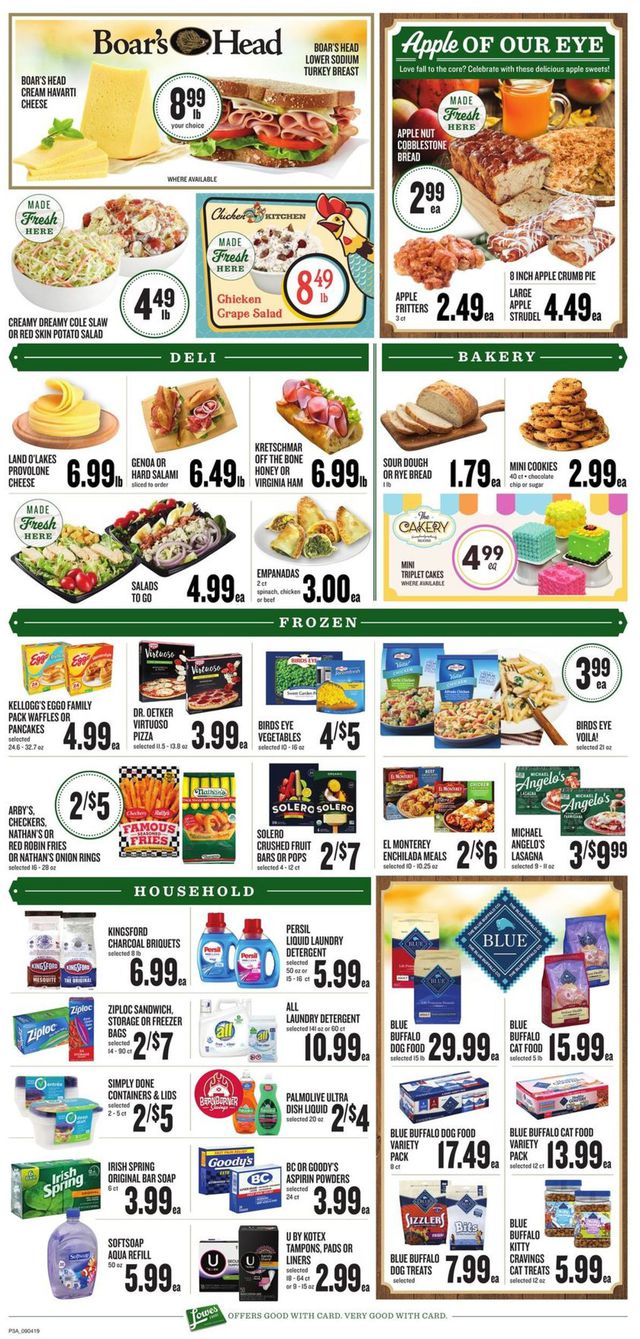Lowes Foods Ad from 09/04/2019