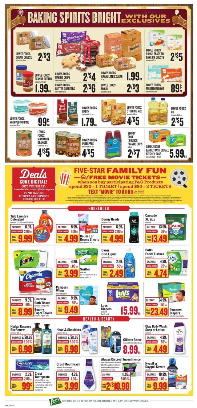 Lowes Foods Ad from 12/04/2019
