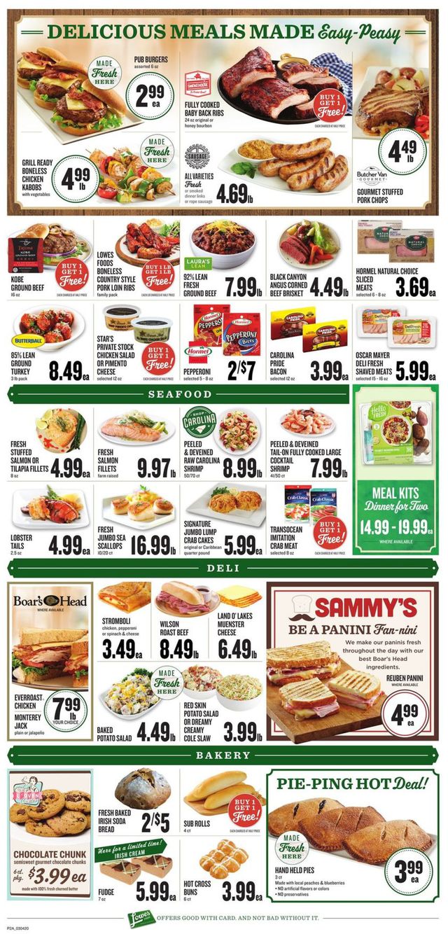 Lowes Foods Ad from 03/04/2020