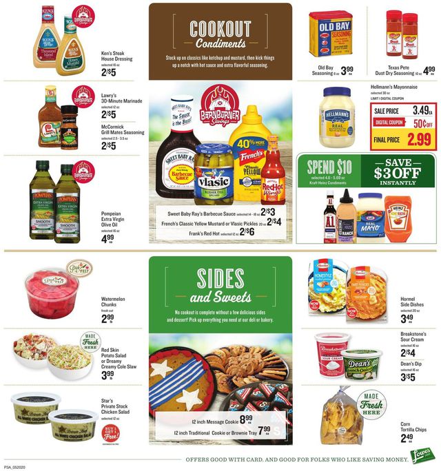 Lowes Foods Ad from 05/20/2020