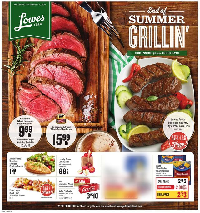 Lowes Foods Ad from 09/09/2020