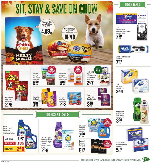 Lowes Foods Ad from 10/14/2020
