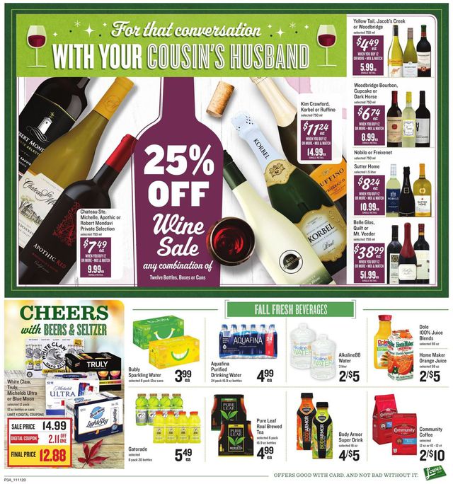 Lowes Foods Ad from 11/11/2020